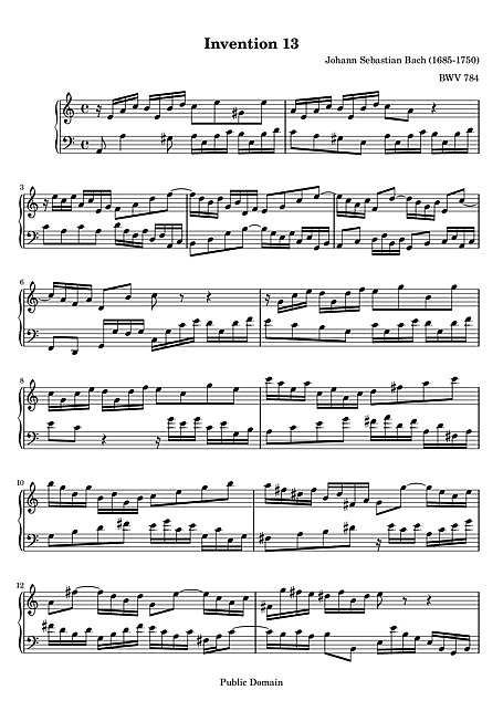 Miniatura de partitura