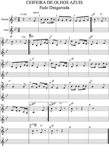 Miniatura de partitura